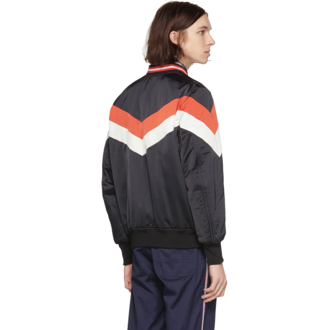 Shop Diesel Reversible Black J Marching Band Bomber Jacket