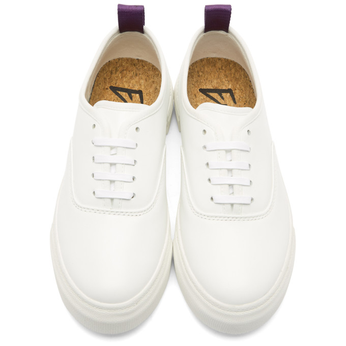 EYTYS Mother Cotton Canvas Platform Sneakers, White | ModeSens