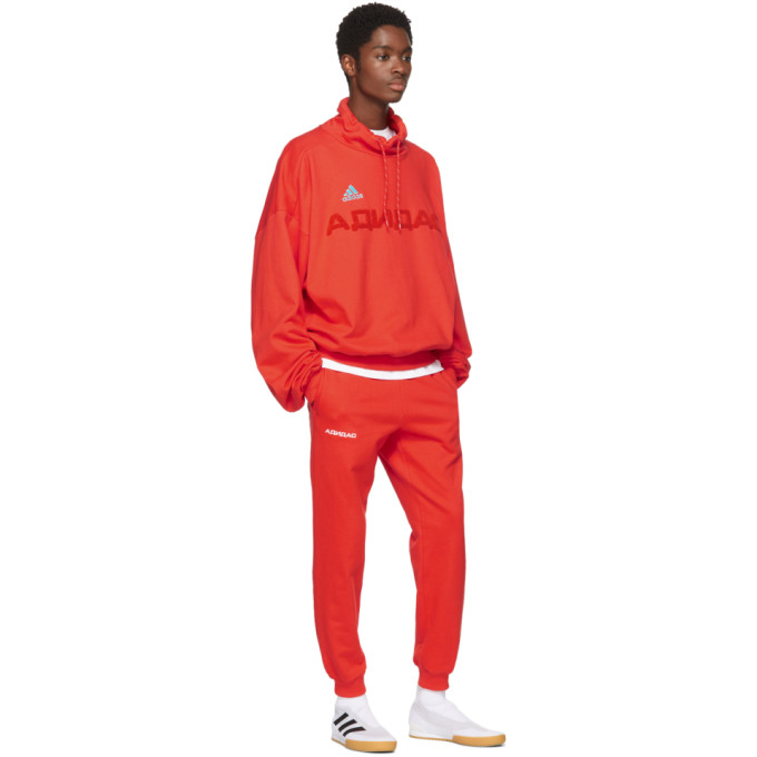 Gosha Rubchinskiy Red Adidas Originals Edition Funnel Neck Sweatshirt - Main Image
