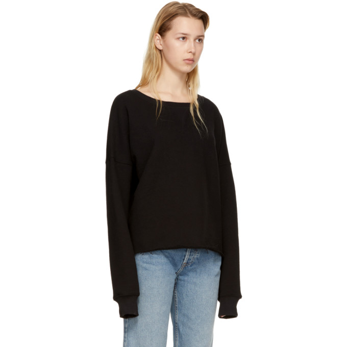 SIMON MILLER Black Brushed Sweatshirt | ModeSens