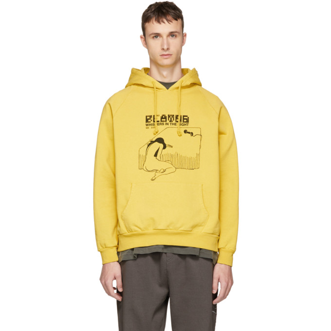SECOND / LAYER SECOND/LAYER YELLOW WHISPERS IN THE NIGHT HOODIE