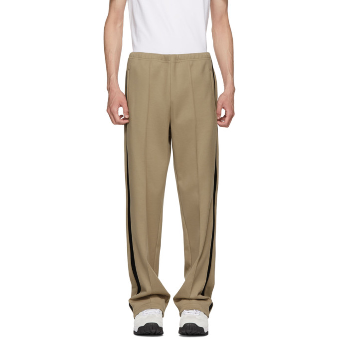 beige track pants