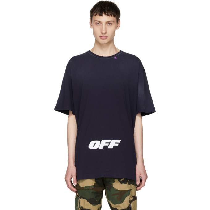 OFF-WHITE OFF-WHITE BLUE WING OFF LOGO T-SHIRT
