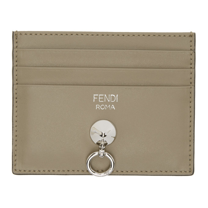 FENDI FENDI GREY BY THE WAY CARD HOLDER