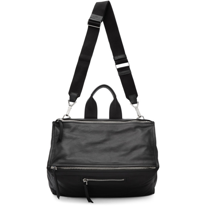 Givenchy Men'S Pandora Leather Crossbody Bag, Black | ModeSens