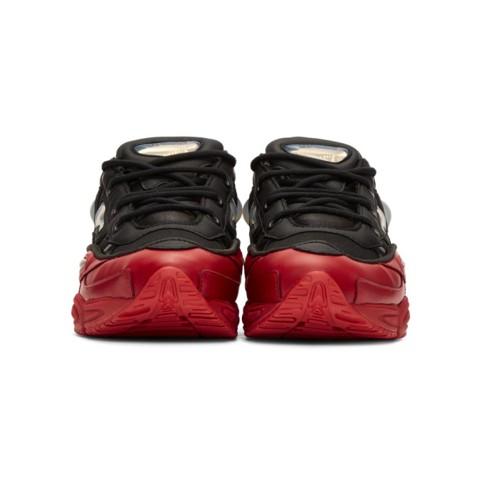 RAF SIMONS Black & Red Adidas Originals Edition Ozweego 3 Sneakers in Black And Red | ModeSens