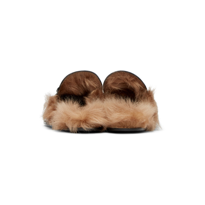 gucci princetown slipper with fur