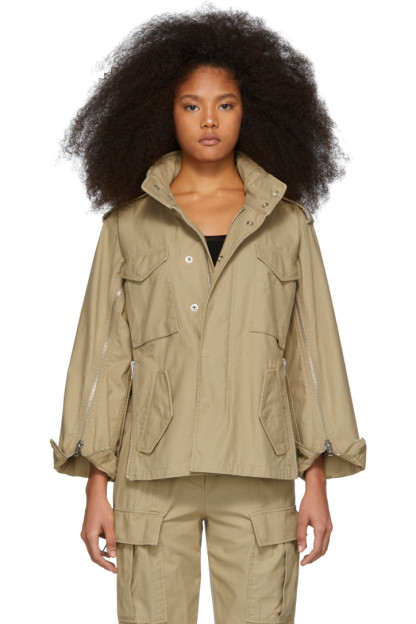 3.1 Phillip Lim - Khaki Zip Field Jacket