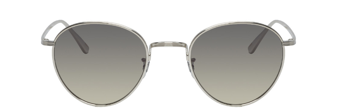 The Row - Silver Oliver Peoples Edition Brownstone 2 Sunglasses