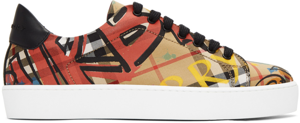 burberry sneakers mens orange