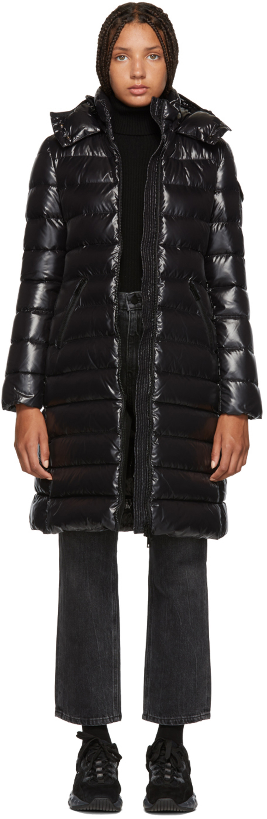 moncler womens black alpine jacket moncler womens black alpine jacket