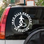Ikke alle handicap er synlige - sticker