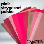 PINK strygestof pakke (10 forskellige ark)