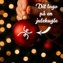 Logo-Klistermærke til Julekugler