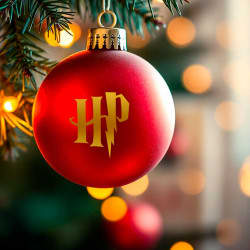 Harry potter logo klistermærke til julekugle