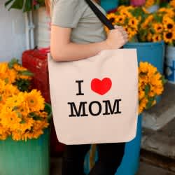 I HEART MOM - Mors dag strygemærke