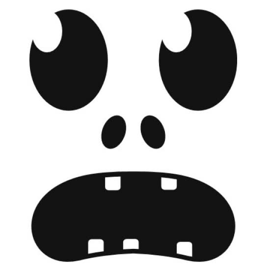 scary halloween pumpkin face
