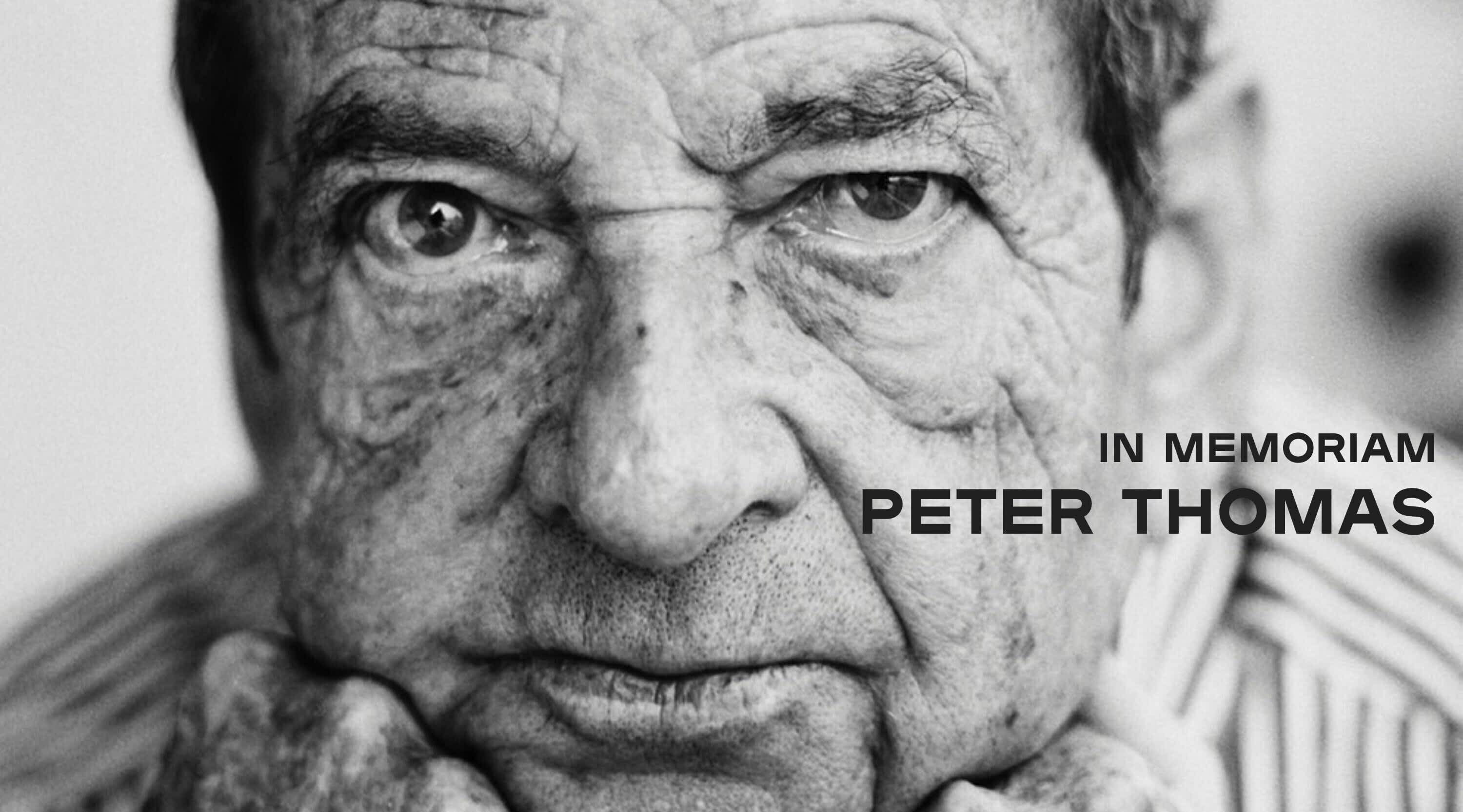In Memoriam - Peter Thomas