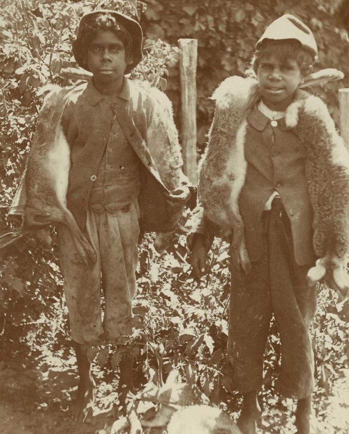 Photo: Strathfieldsaye Estate Collection (1976.0013), University of Melbourne Archives, PA.198 p.3 (Ramahyuck Album 8.4.3) Albert Darbie and Alfie Stephens, c.1898. Strathfieldsaye Estate Collection (1976.0013), University of Melbourne Archives, PA.198 p.3 (Ramahyuck Album 8.4.3)