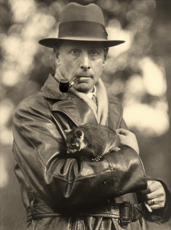 Not Indiana Jones, but Professor Frederic Wood Jones and friend, circa 1930. Picture: University of Melbourne.