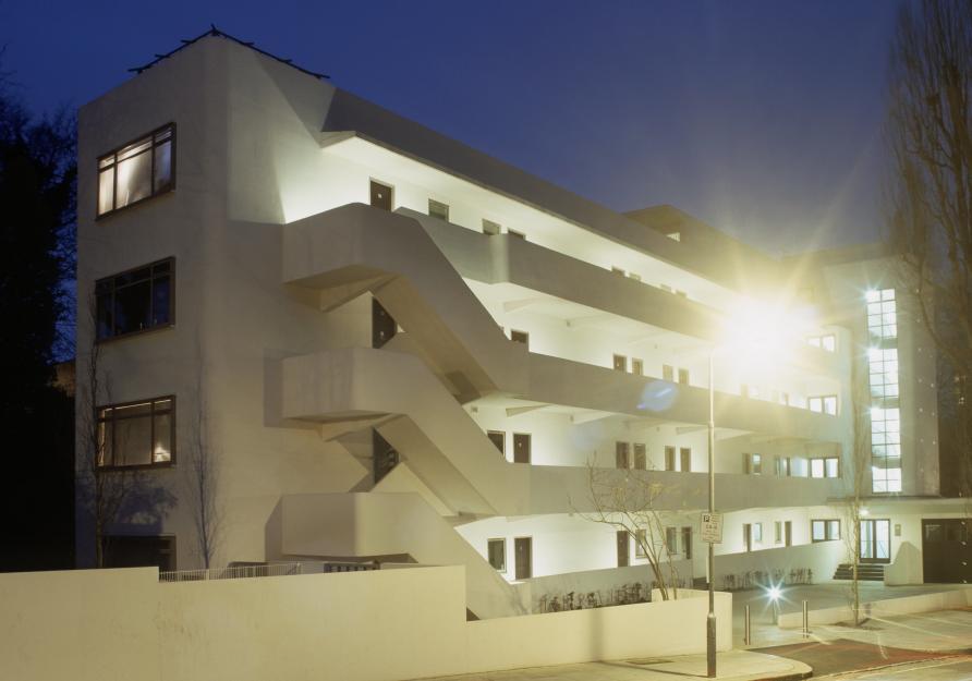 London’s much-celebrated Isokon apartments, also known as the Lawn Road flats. 