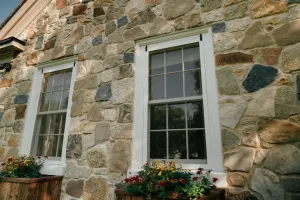 Timber framed windows: Historic timbers to make "new old" windows.     