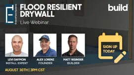 CANCELED: EnduraFlood: Flood Resilient Drywall?