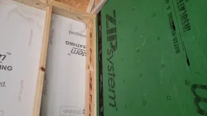 Intersecting Walls at Garage/House