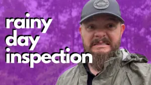  Rainy day w/ Houston home inspector. Walking a roof in the rain? It's not supposed to do that! 