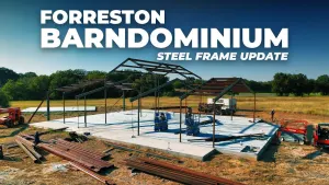  Steel Frame Rising in Forreston, TX | 4,300 sqft Barndominium Build Begins | Texas Best Construction 