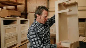 When cabinets were built like furniture. Old school way of building cabinets.