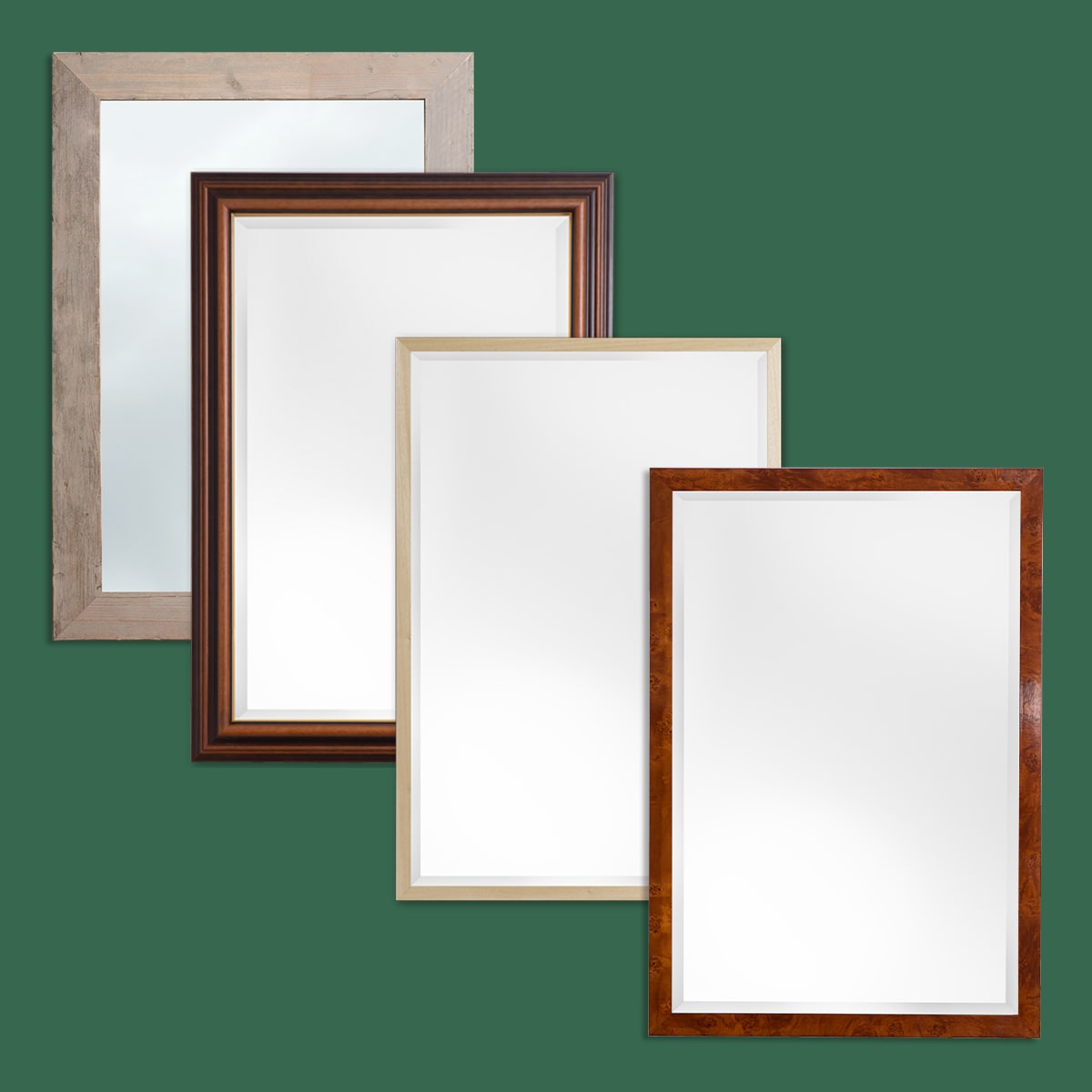 spiegel in holzfarbe