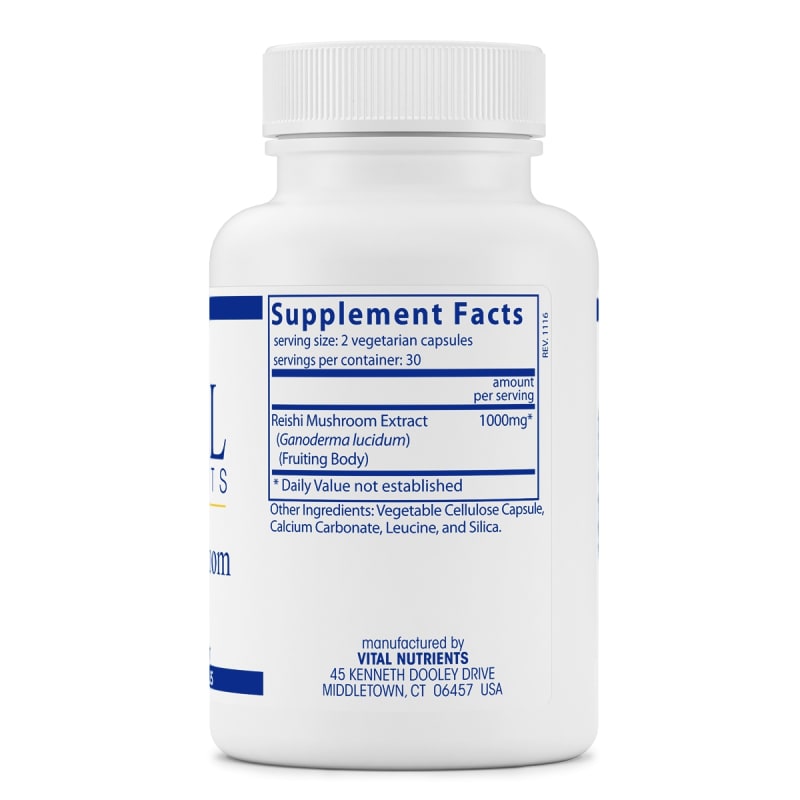 Reishi Mushroom 500mg 60 Capsules Reishi Mushroom Supplement