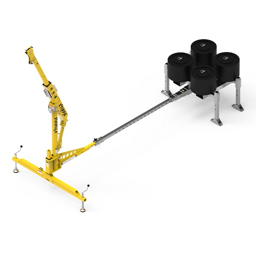 Davit Arm Counterwight System