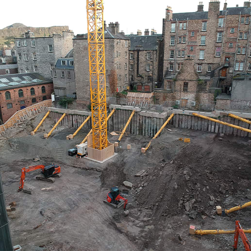 Groundforce Shorco provides propping solution to mixed-use development in Edinburgh