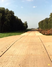 TPA Baustraße schützt das Rühlermoor:  Dura-Base Zuwegung wurde in Rekordzeit erstellt