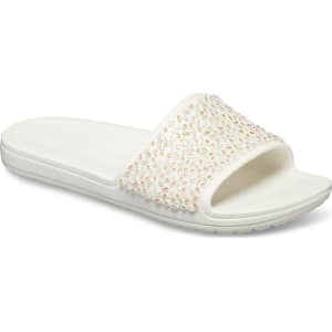 crocs women's sloane embellished slide sandal