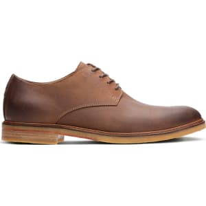 clarks clarkdale moon dark tan leather