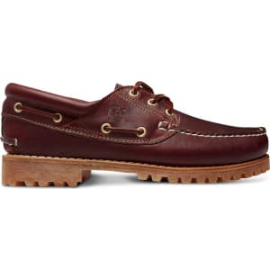 timberland 3 eye burgundy