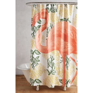 Flamingo Shower Curtain From Anthropologie
