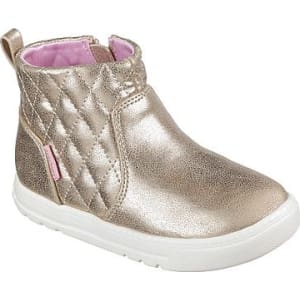 skechers boots kids gold