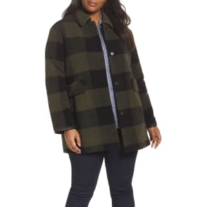 Plus Size Women S Pendleton Paul Bunyan Plaid Wool Blend Barn Coat