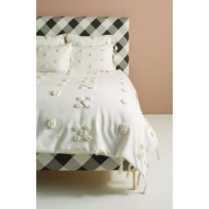Anthropologie Tufted Pavarti Duvet Cover Size King Ivory From