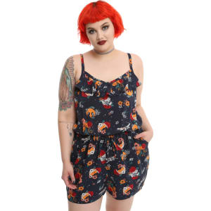 her universe star wars floral rebellion romper plus size from hot topic plus size wars