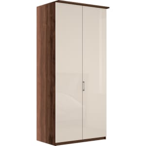 John Lewis Partners Elstra 100cm Wardrobe With Glass Hinged
