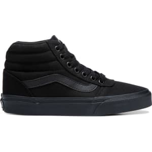 high top vans black womens