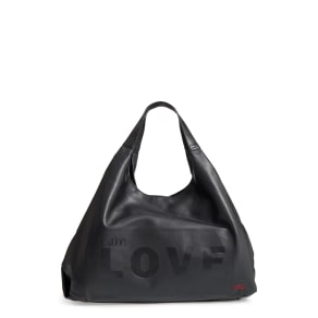 Peace Love World Slouchy Faux Leather Hobo Black Peace Love World Slouchy Faux Leather Hobo Black