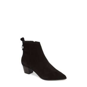 Women's Topshop Matcha Pointy Toe Bootie, Size 8.5us / 39eu - Black