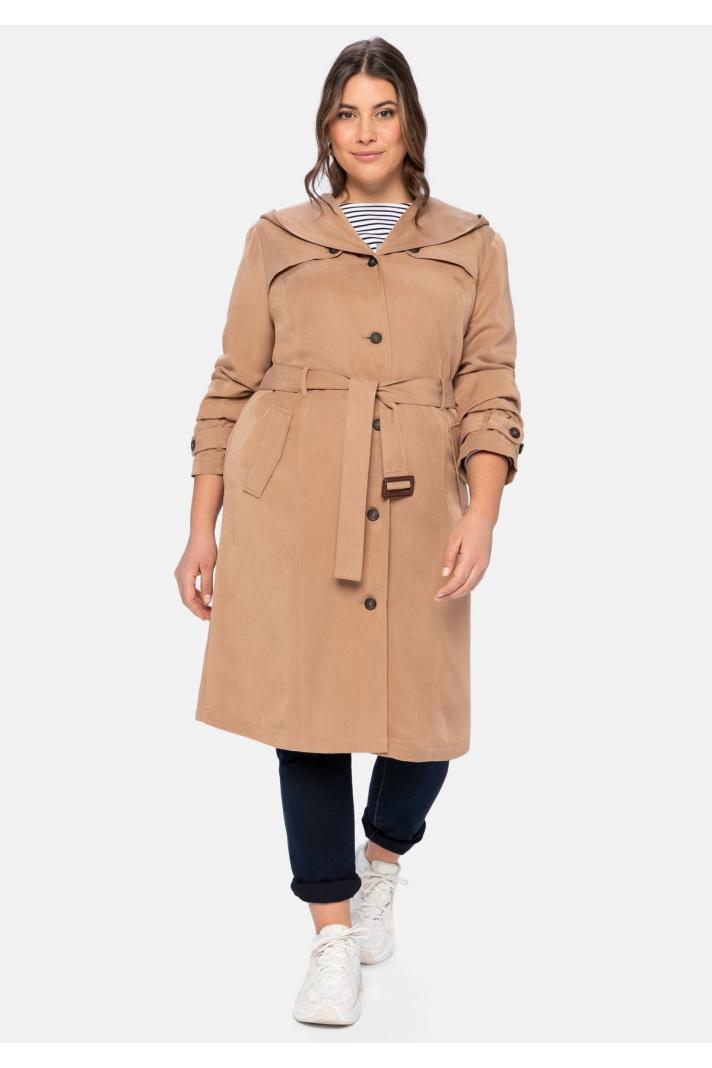 Dwars zitten bewondering slank Trenchcoat Damen große Größen bei Wundercurves