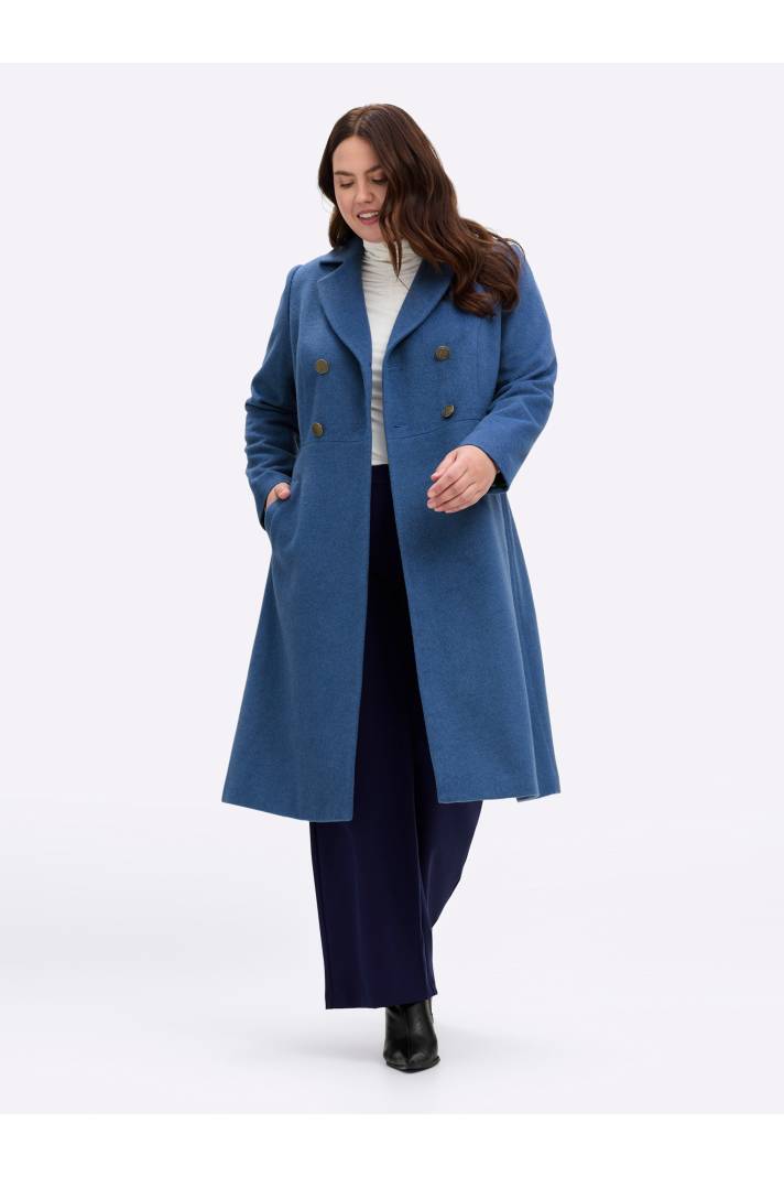 Kurzer Trenchcoat BASLER grau online kaufen bei Wundercurves